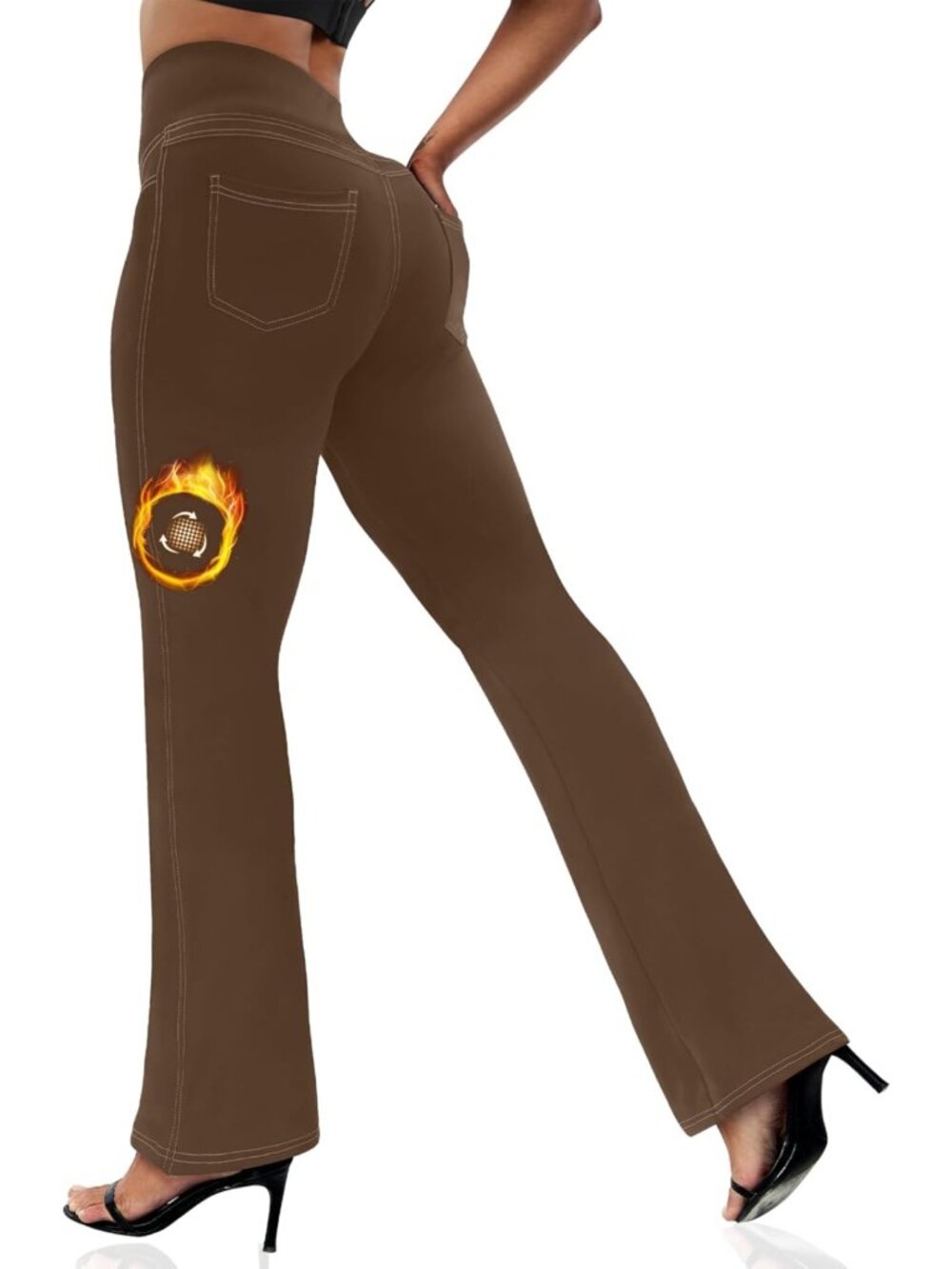 Bootcut Yoga Leggings for Women - Flare Pants with 4 Pockets, Comfortable Fit